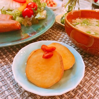 クコの実入り♪サツマイモのレモン煮